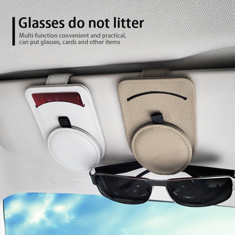 Clip In, Drive On with This Sleek Visor Glasses Holder