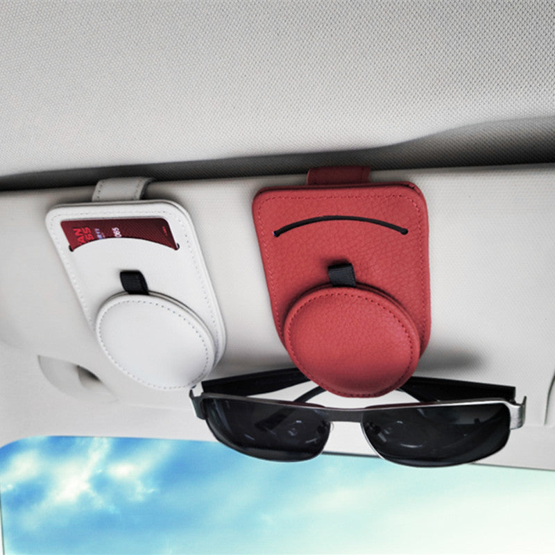 Clip In, Drive On with This Sleek Visor Glasses Holder