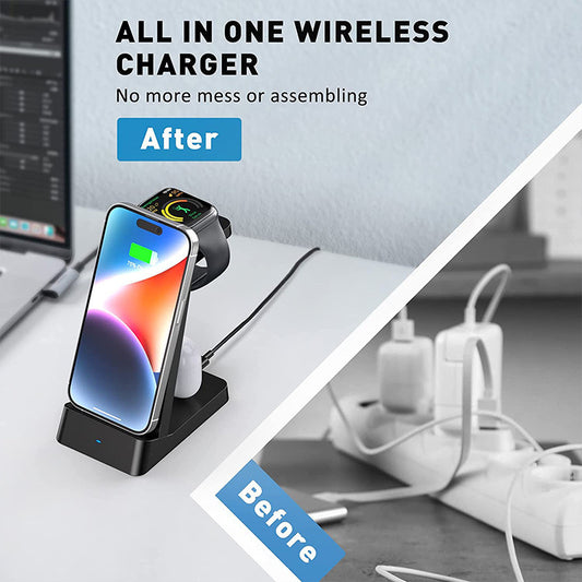 Declutter Your Desk with this 3-in-1 Wireless Charger - 73 Yards